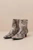 Portwood Brown Snake Kitten Heel Ankle Booties sold by Lulus