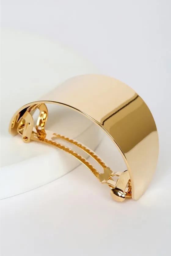 Contemporary Piece Gold Hair Clip sold by Lulus product image thumbnail 3