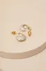 Eternal Shine 14KT Gold Rhinestone Hoop Earrings sold by Lulus