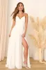 Romantic Inspiration White Sleeveless Faux-Wrap Maxi Dress sold by Lulus