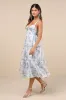 Marvelously Darling Light Blue Floral Tiered Backless Midi Dress sold by Lulus