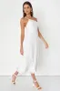 Wondrous Muse White Pleated One-Shoulder Midi Dress sold by Lulus