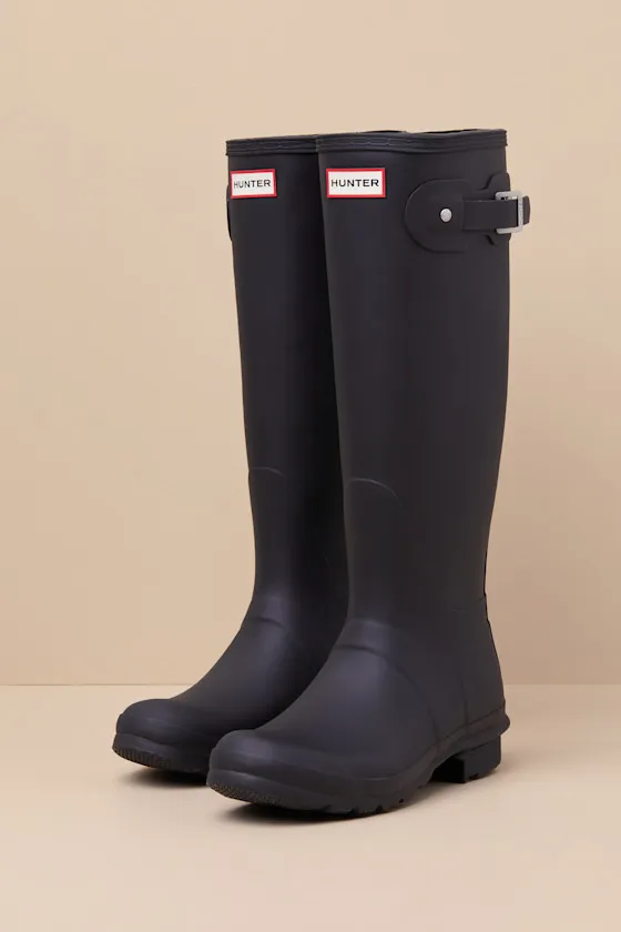 Original Tall Black Rain Boots sold by Lulus product image thumbnail 2