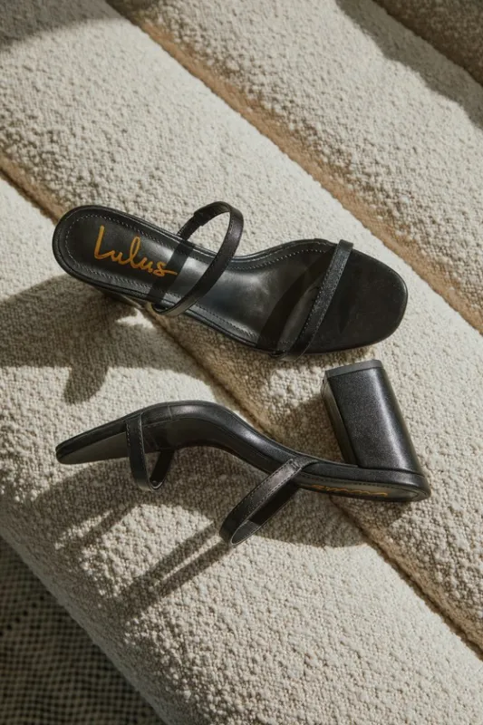 Ariellie Black High Heel Sandals sold by Lulus