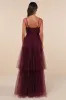 Unforgettable Poise Plum Purple Tulle Bustier Tiered Maxi Dress sold by Lulus
