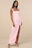 Glamorous Disposition Light Pink Ruched Maxi Dress sold by Lulus