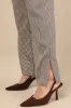 Pivotal Poise Beige Houndstooth High-Rise Straight Trousers sold by Lulus