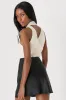 Flirty Days Black Satin Mini Skirt sold by Lulus