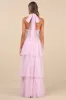 Camie Light Pink Tulle Sequin Bustier Maxi Dress sold by Lulus