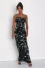 Chic Romantic Black Burnout Velvet Floral Cowl Neck Dress sold by Lulus