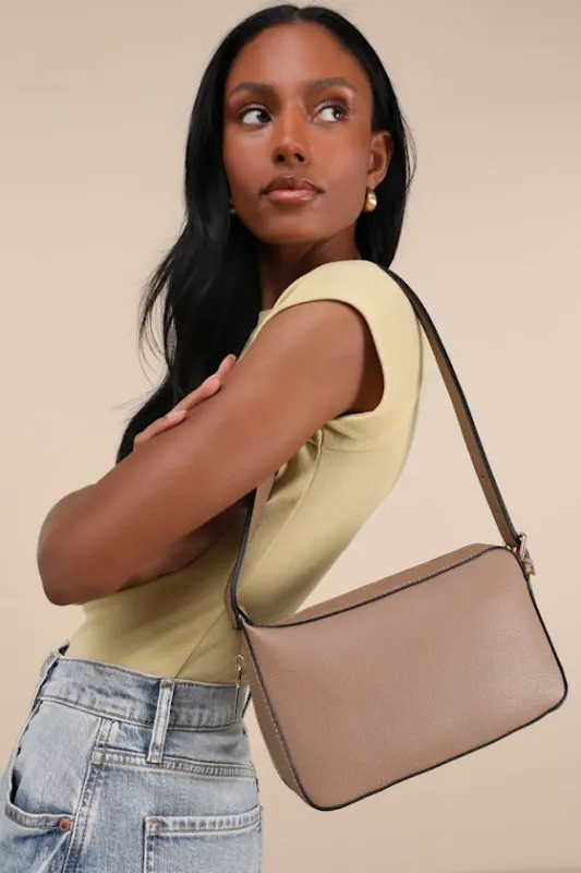 Leonora Light Brown Shoulder Bag sold by Lulus
