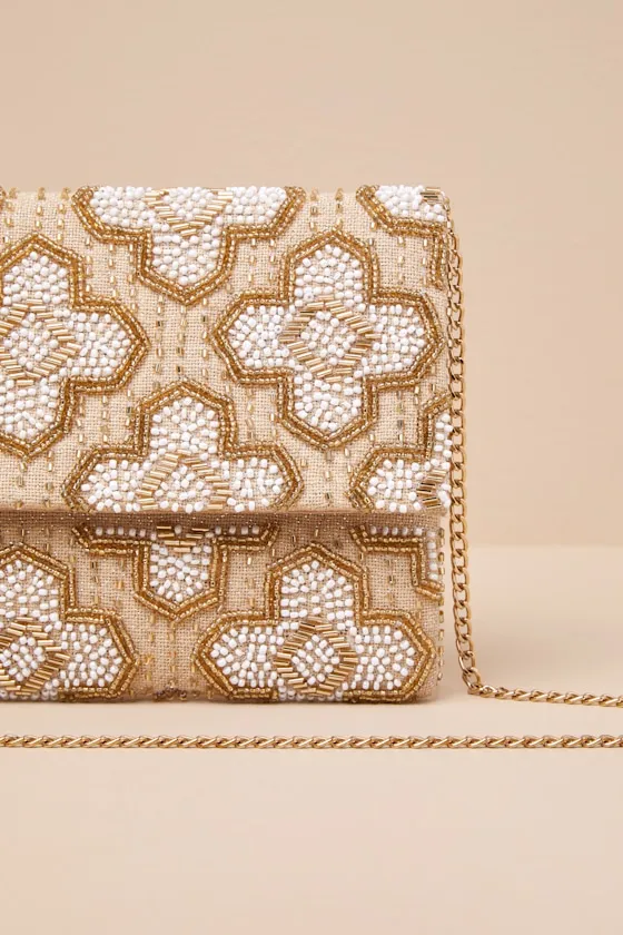 Exceptional Gleam Gold Beaded Clutch sold by Lulus product image thumbnail 2