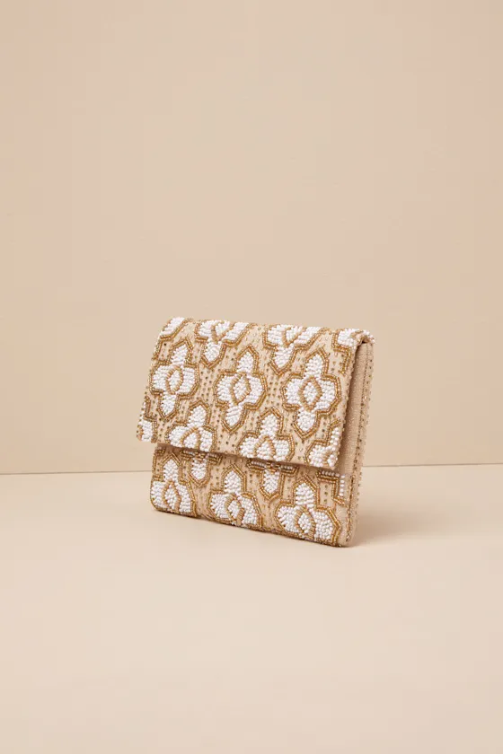 Exceptional Gleam Gold Beaded Clutch sold by Lulus product image thumbnail 4