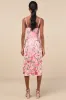 Blooming For Love Pink Floral Embroidered Midi Dress sold by Lulus