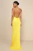 Perfect Enchantment Yellow Sequin Lace-Up Mermaid Maxi Dress sold by Lulus