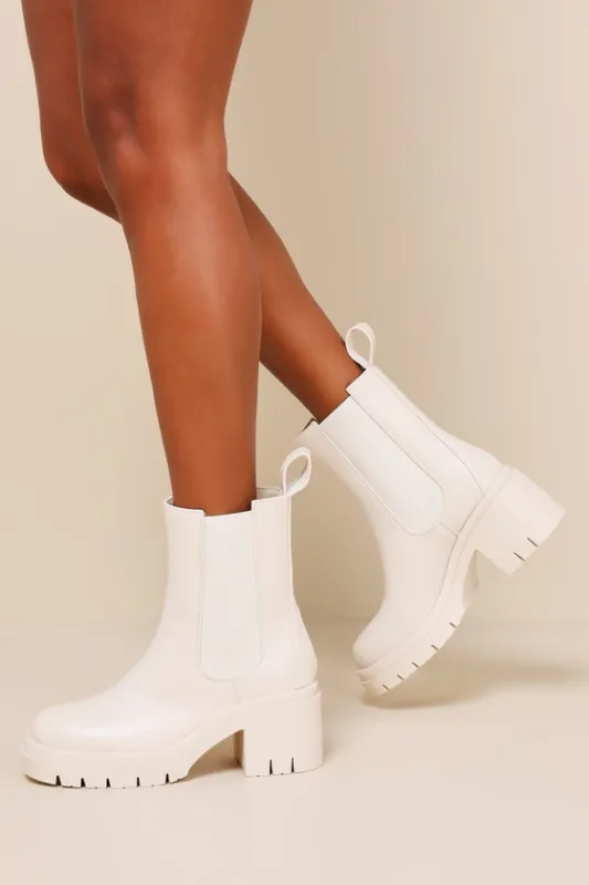 Mabley Beige Chelsea Ankle Boots made by Lulus