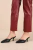Drayton Black Studded Pointed-Toe Mule Pumps sold by Lulus
