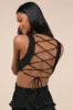 Beauty Icon Black Satin Pleated Tiered Lace-Up Maxi Dress sold by Lulus