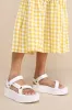 Flatform Universal Bright White Sandals sold by Lulus