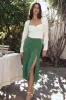Floral Favorite Green Floral Print Midi Skirt sold by Lulus