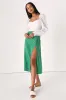 Floral Favorite Green Floral Print Midi Skirt sold by Lulus
