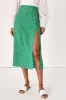 Floral Favorite Green Floral Print Midi Skirt sold by Lulus