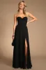 Remember This Moment Black Rhinestone Strapless Maxi Dress sold by Lulus