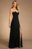 Remember This Moment Black Rhinestone Strapless Maxi Dress sold by Lulus