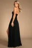 Remember This Moment Black Rhinestone Strapless Maxi Dress sold by Lulus