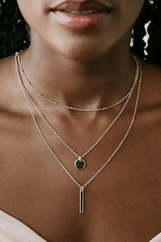 Perfect Trio Gold Layered Necklace sold by Lulus