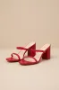 Ariellie Red High Heel Sandals sold by Lulus