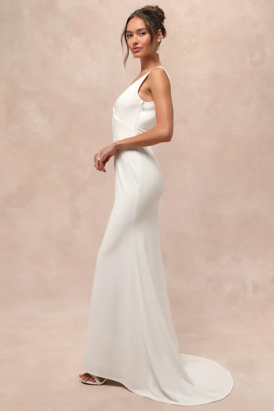 Captivating Promise White Sleeveless Mermaid Maxi Dress sold by Lulus product image thumbnail 3