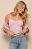 Cutest Duet Dusty Rose Knit Cami Top and Cardigan Sweater Set sold by Lulus