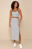 Trendy Match White Striped Ribbed Two-Piece Midi Dress sold by Lulus