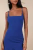Compelling Composure Blue Sleeveless Ruffled Bodycon Mini Dress sold by Lulus