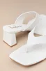 Cachia White High Heel Thong Sandals sold by Lulus