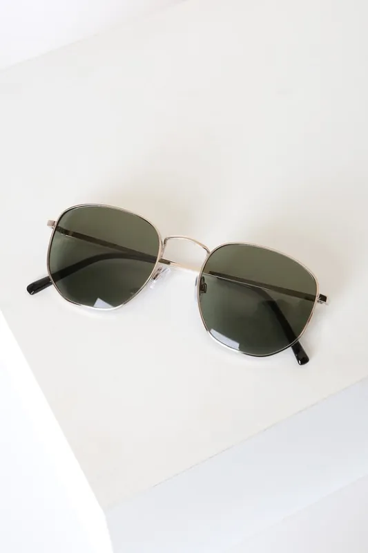 Doing My Best Gold Sunglasses sold by Lulus