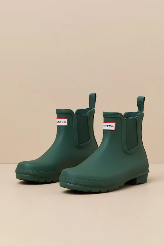Original Hunter Green Chelsea Rain Boots sold by Lulus product image thumbnail 2