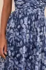 Illustrious Aura Navy Blue Floral Pleated Halter Maxi Dress sold by Lulus