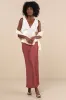 Wildly Perfect Champagne Satin Lace V-Neck Tank Top sold by Lulus