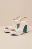 SB-Avian Ivory Satin Pearl Rhinestone Platform High Heel Sandals sold by Lulus