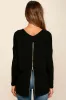 Zip to My Lou Black Sweater Top sold by Lulus