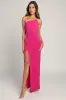 Keeper of My Heart Magenta One-Shoulder Maxi Dress sold by Lulus