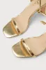 Xylia Gold Lace-Up Heels sold by Lulus