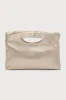 Total Romantic Champagne Satin Bow Clutch sold by Lulus