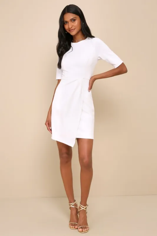 Westwood White Half Sleeve Sheath Dress sold by Lulus