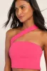 Flaunt It Like That Hot Pink One-Shoulder Two-Piece Jumpsuit sold by Lulus