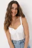 Feeling Romantic White Eyelet Bustier Tank Top sold by Lulus