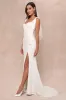 Splendid Love White Bustier Tie-Strap Mermaid Maxi Dress sold by Lulus