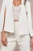 Voguish Charm White Split Sleeve Blazer Cape sold by Lulus